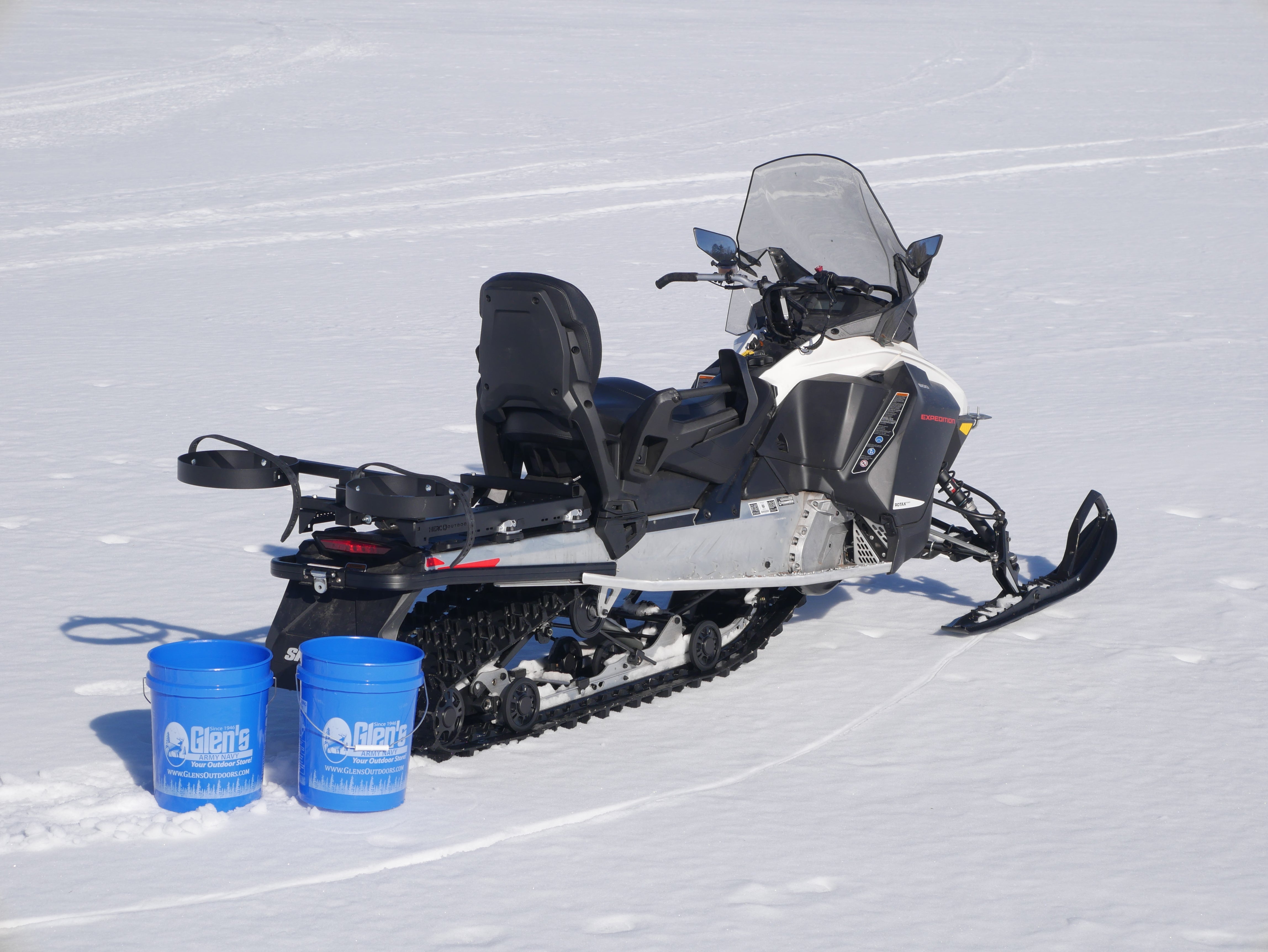 Snowmobile Bucket Carrier System