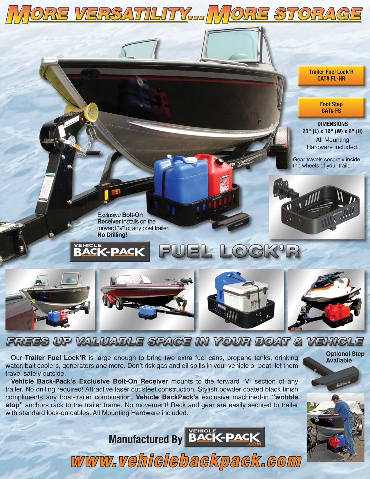Trailer LockR Marine Basket Kit